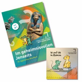 Mockup von Rätselheft und Mini-Buch für Kinder