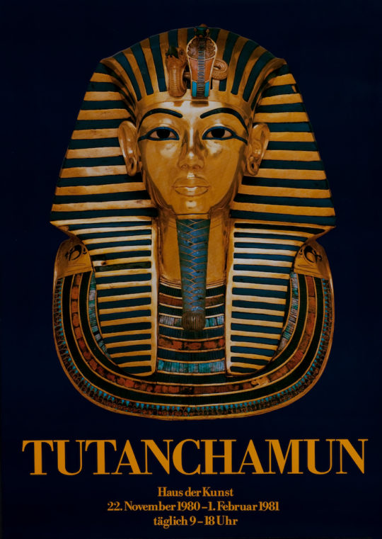 Plakat der Ausstellung Tutanchamun