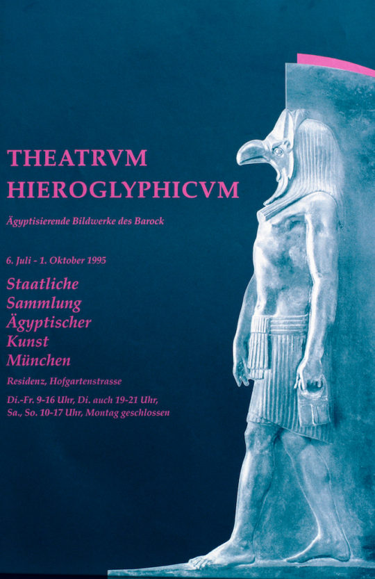 Plakat der Ausstellung Theatrum Hieroglyphicum