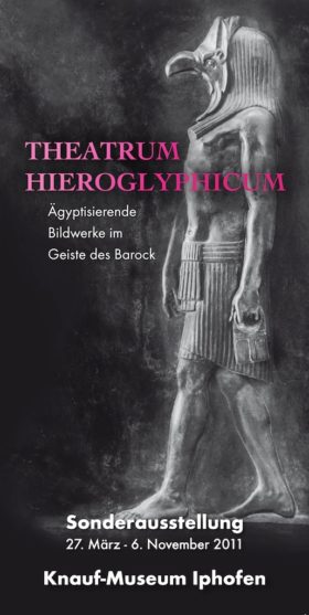 Plakat der Ausstellung Theatrum Hieroglyphicum