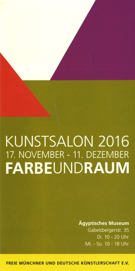 Plakat der Ausstellung Farbe und Raum