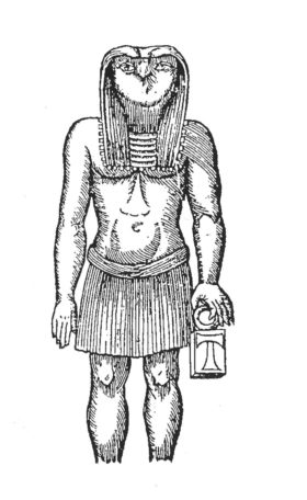 Zeichnung der Stand-Schreit-Figur nach Kircher