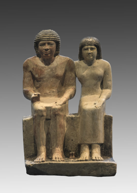 Gruppenstatue des Sabu und der Meritites