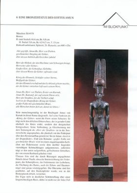 Objektblatt Bronze-Amun