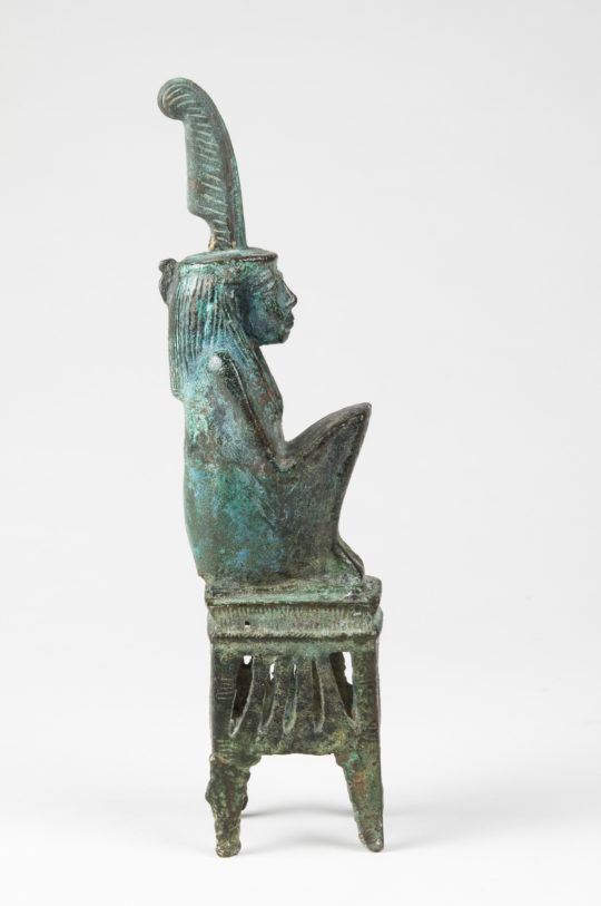 Bronzefigur der Göttin Maat