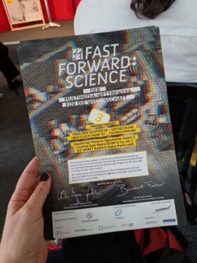 Urkunde des 3. Platzes beim Tandem Award von Fast Forward Science